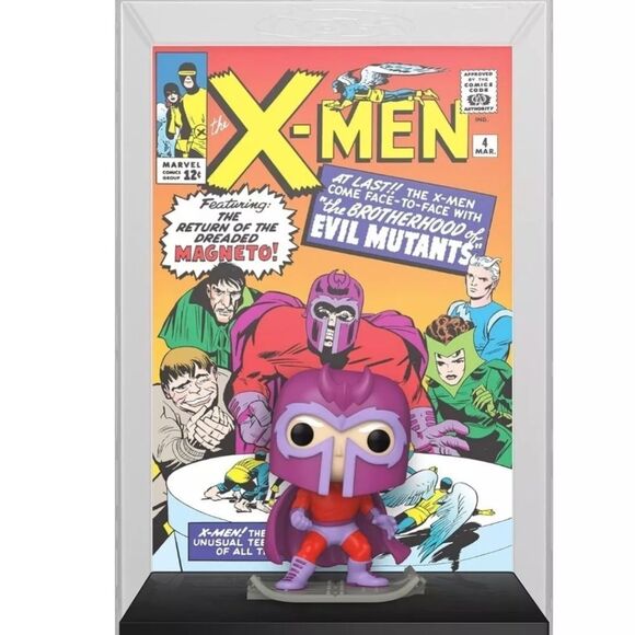 🆕💥Funko POP! Comic Cover: Marvel- X-Men 4 Magneto Figure #44 - Picture 1 of 6